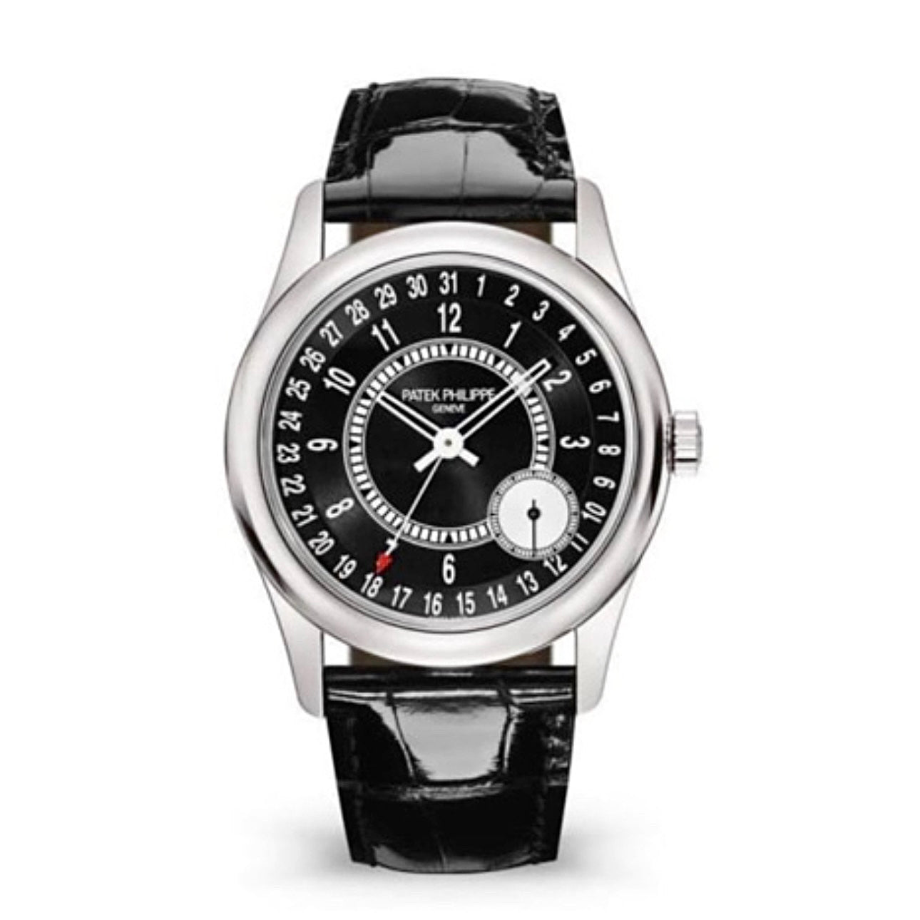 Patek Philippe Calatrava 18k White Gold 6006G-001 with Ebony Black ...