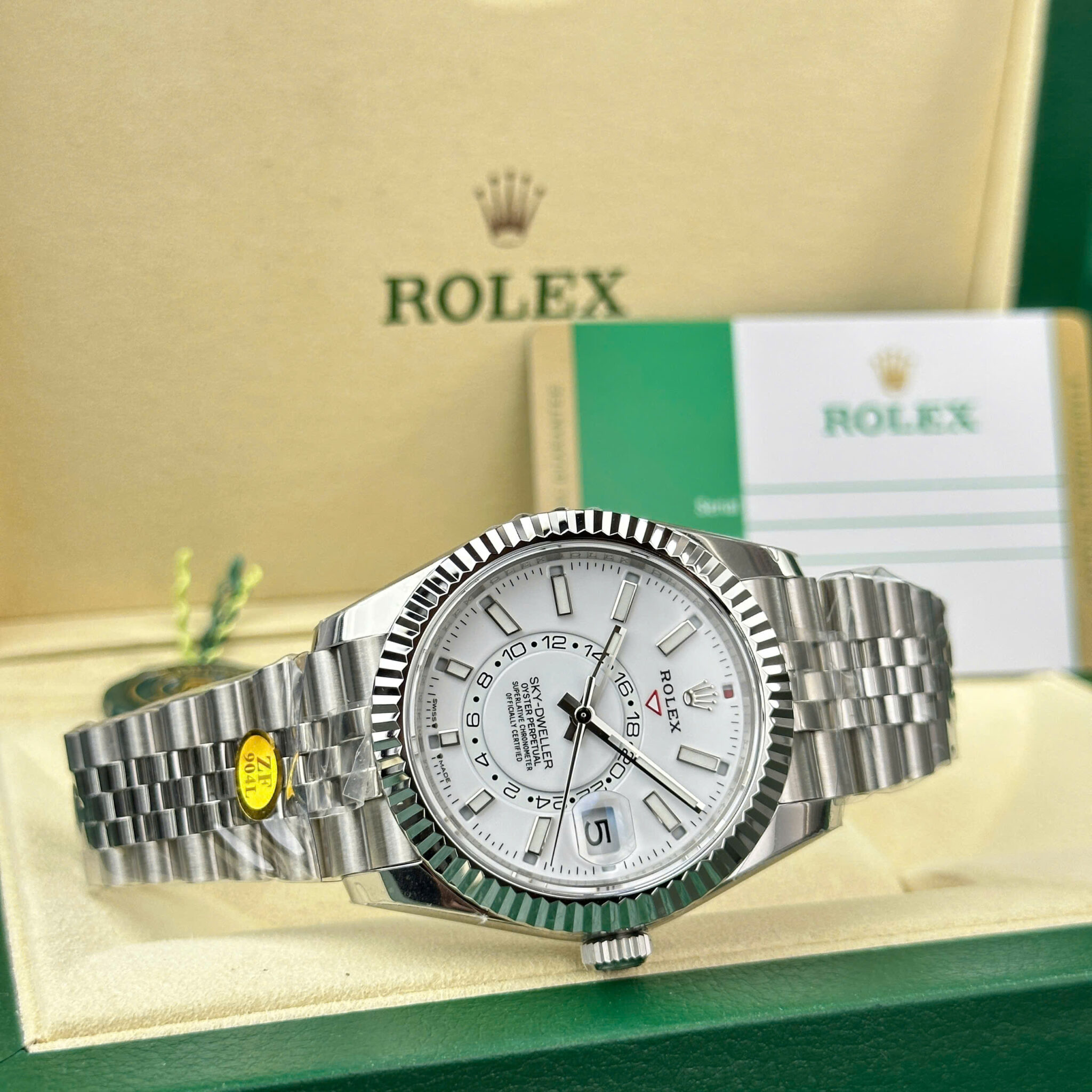GYL Rolex Sky-Dweller 326934 White Dial Jubilee Bracelet Best Replica ZF 42mm-GYL-GaiYalun