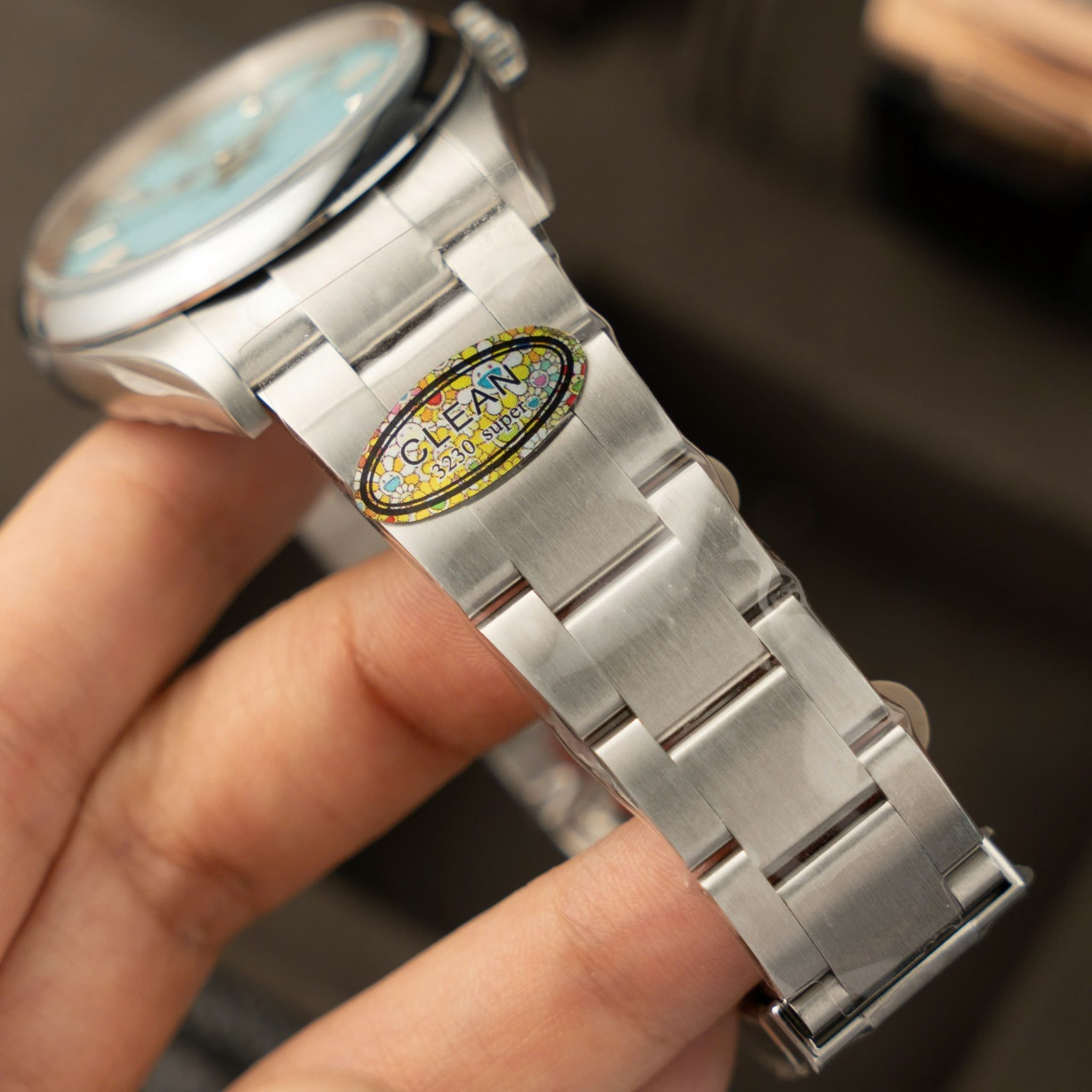 GYL Rolex Oyster Perpetual 41 124300 Turquoise Blue Dial Best Replica VSF-GYL-GaiYalun