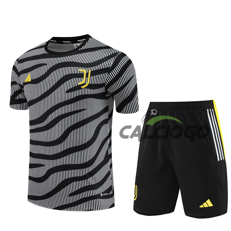 Kit Maglia Juventus Nero Camuffare 2023-2024