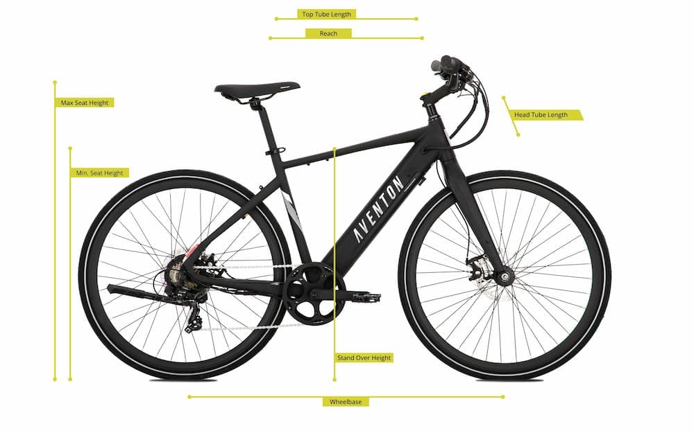 aventon soltera.2 electric bike size guide