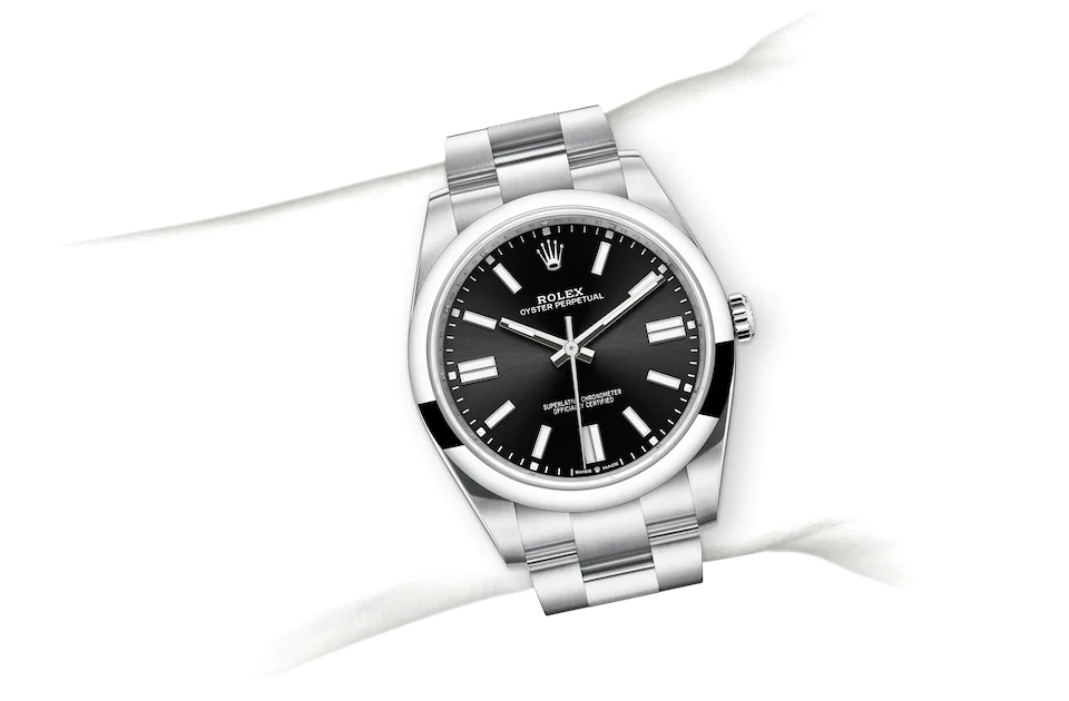 Rolex Oyster Perpetual in Oystersteel M124300-0002 at J. Licht & Sons Rolex Boutique