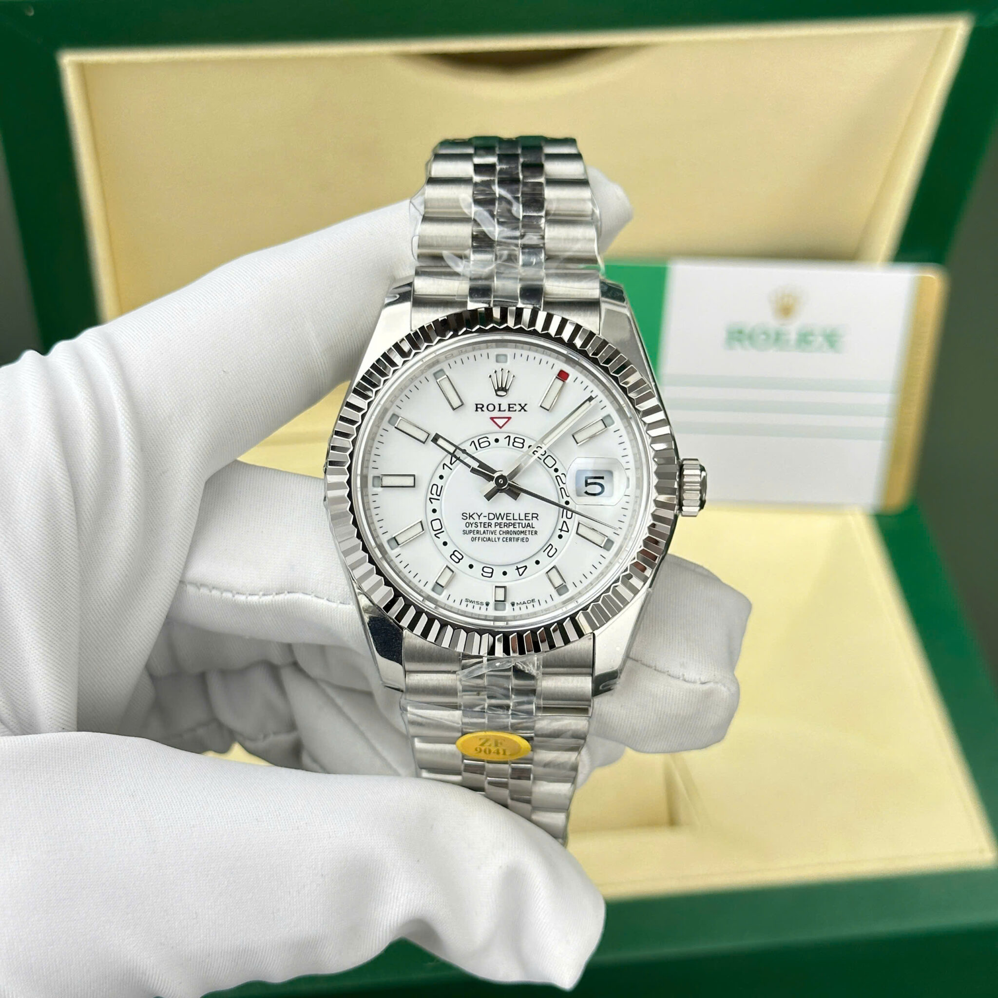 GYL Rolex Sky-Dweller 326934 White Dial Jubilee Bracelet Best Replica ZF 42mm-GYL-GaiYalun