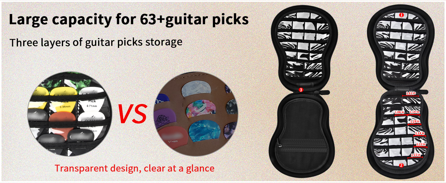 Guitar Pick Holder Case 
