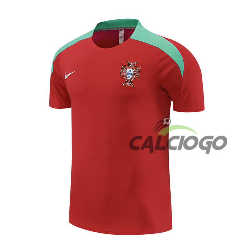 Maglia Portugal Rosso Manica Corta Jersey 2024-2025
