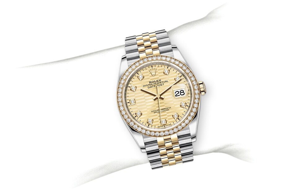 Rolex Datejust in Oystersteel and gold, m126283rbr-0031 | Europe Watch Company
