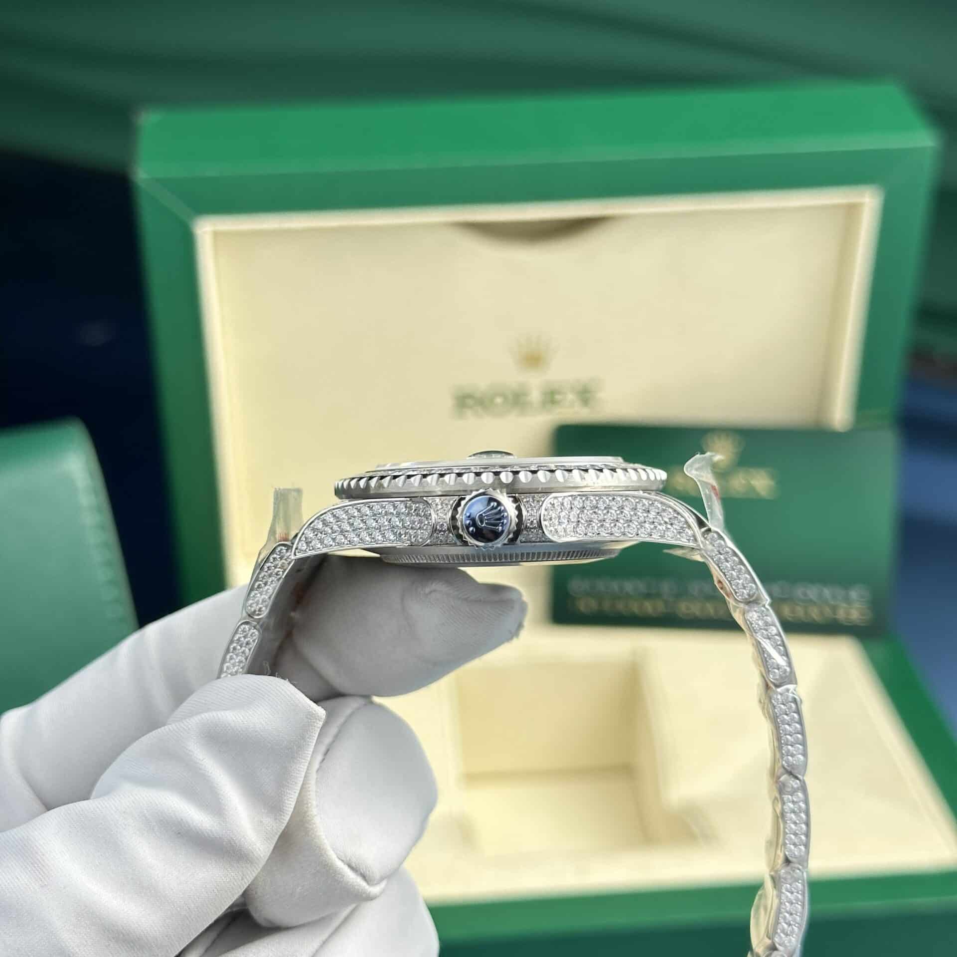 GYL Rolex GMT-Master II “Ice” 116769TBR Diamond Replica AMG Factory 40mm-GYL-GaiYalun