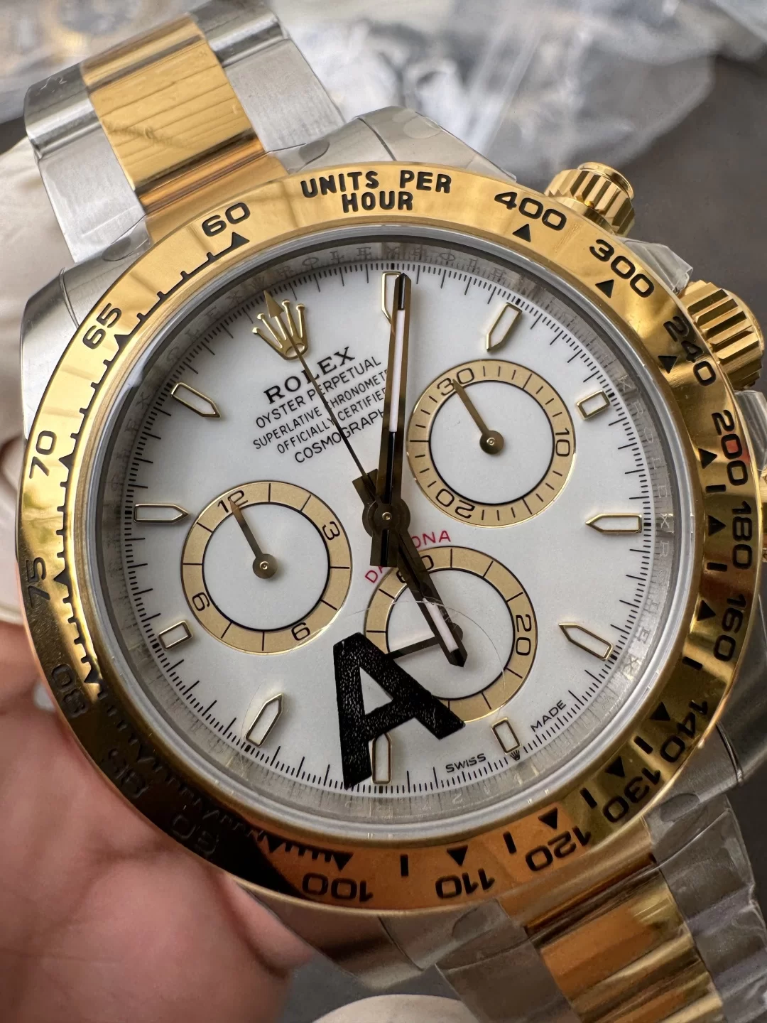 GYL Rolex Cosmograph Daytona Two-Tone Yellow Gold White Dial (126503) 11 Super Clone – DD4131 Movement-GYL-GaiYalun