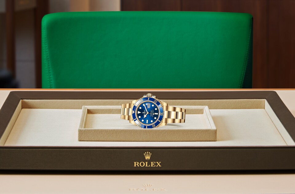 Rolex Submariner in 18 ct yellow gold M126618LB-0002 at J. Licht & Sons Rolex Boutique