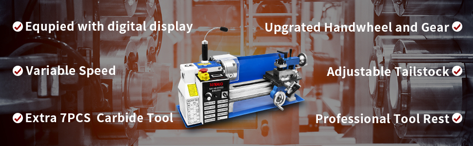 Upgrated Metal Lathes 7"X14"