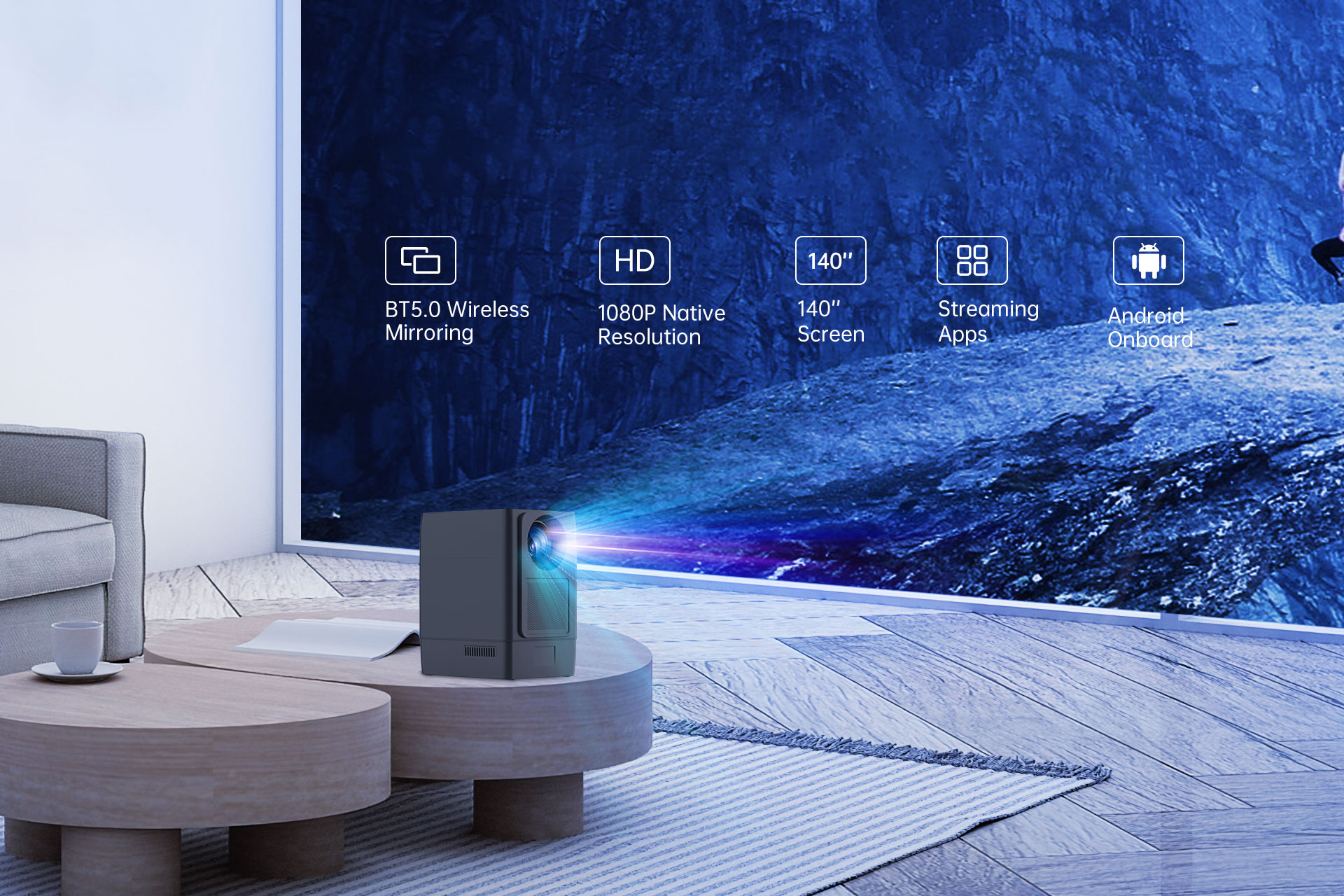 AAXA L500 Smart LED Portable Projector