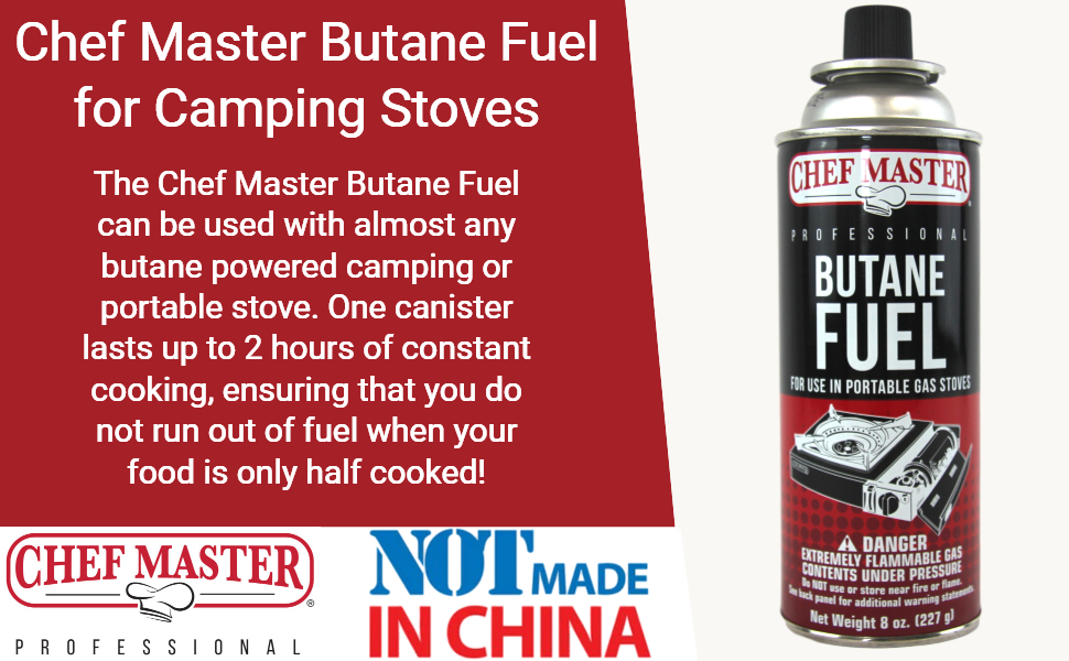 chef master butane fuel butane fuel for camping stoves butane canisters butane for camping stove