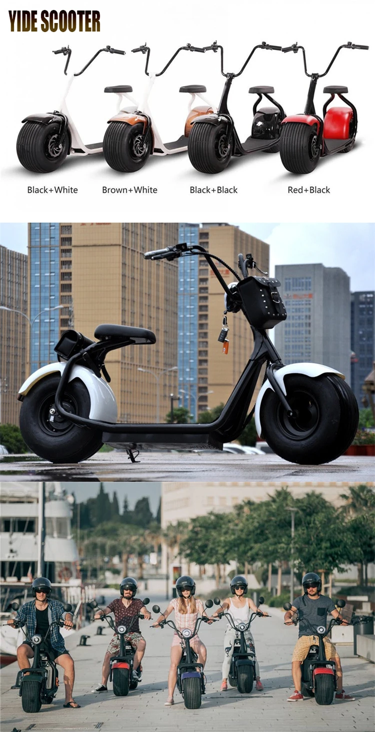 EEC COC Approved harleyment Style Super Power 200W 3000W Citycoco Electric Motorcycle Scooter For Sale