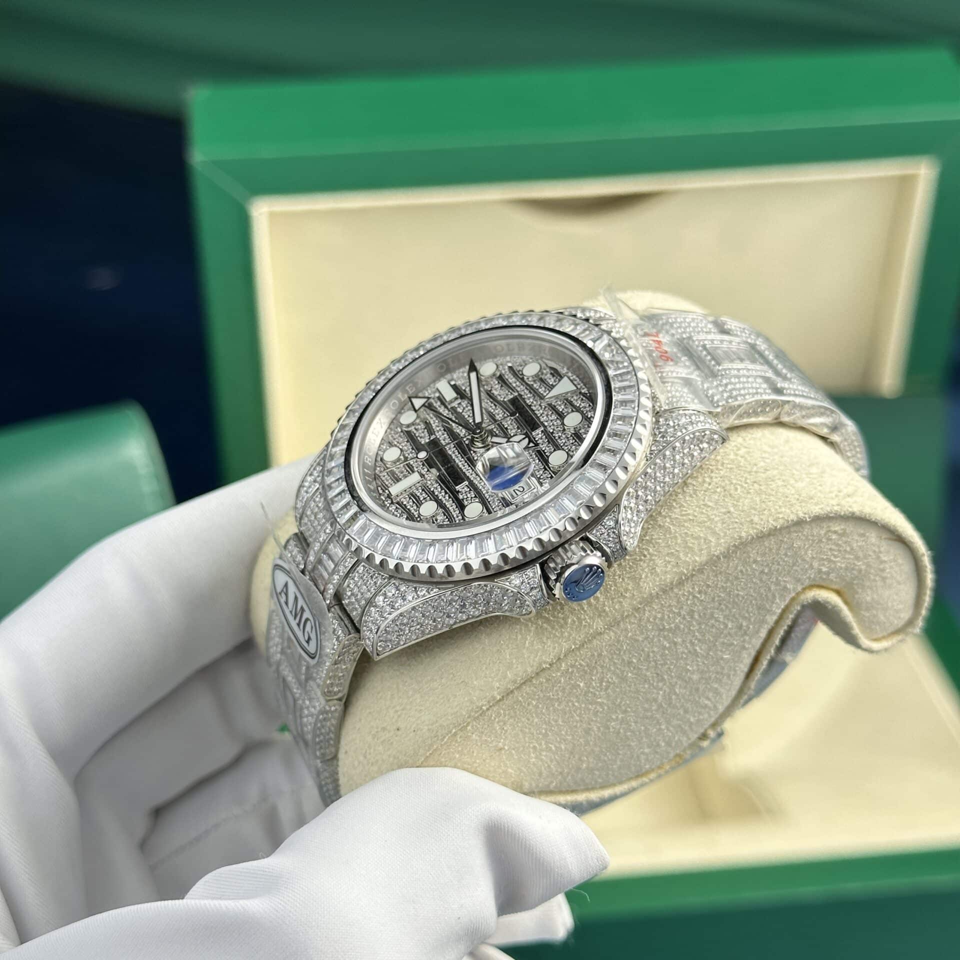 GYL Rolex GMT-Master II “Ice” 116769TBR Diamond Replica AMG Factory 40mm-GYL-GaiYalun