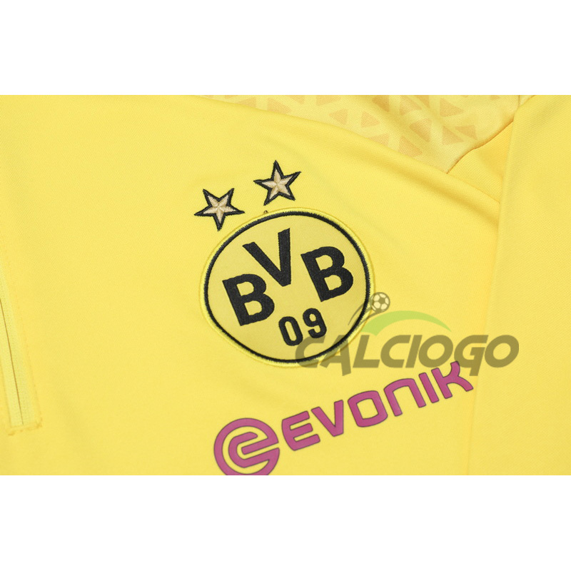 Tuta Calcio Dortmund Felpa Zips Giallo 2023-2024
