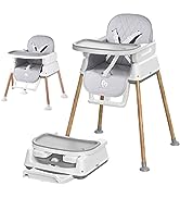 3 in 1 Baby High Chair, Bellababy Adjustable Convertible Baby High Chairs for Babies and Toddlers...