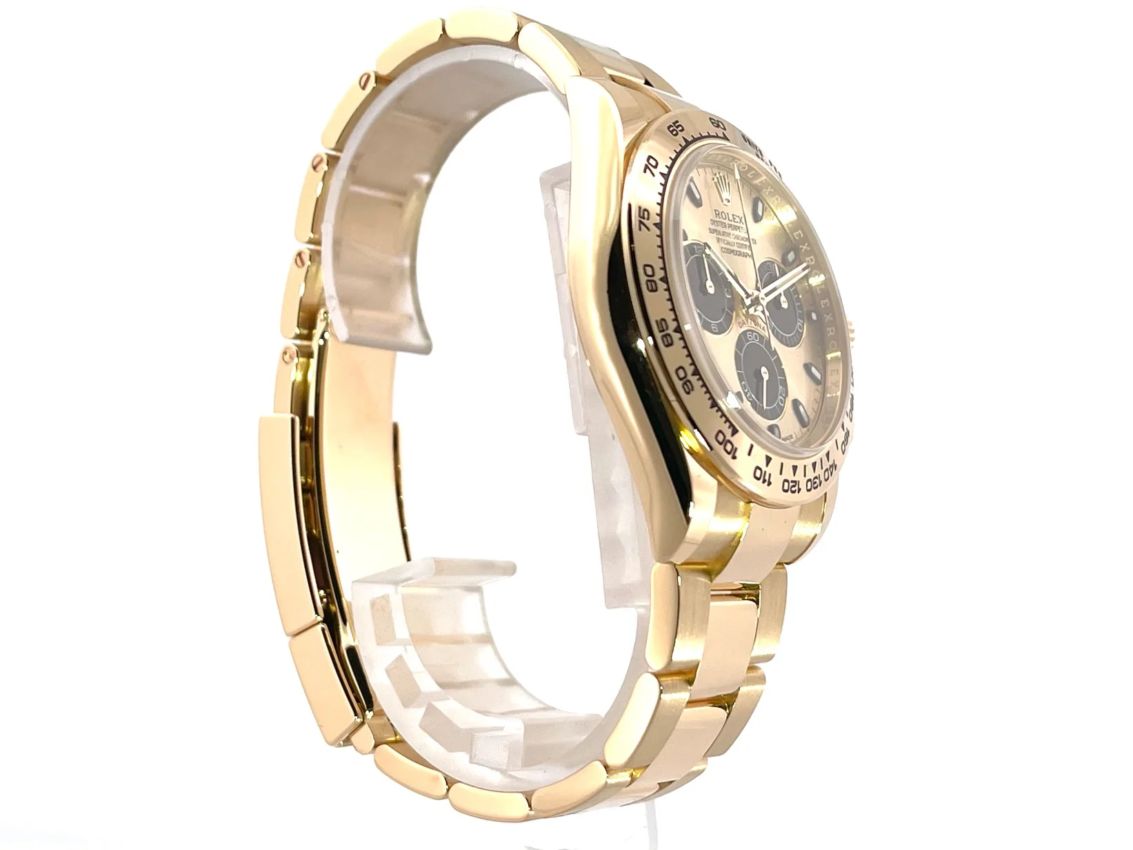 Rolex Cosmograph Daytona 18 kt Gelbgold Ref. 116508 Champagner Zifferblatt  mit schwarzen Totalisatoren | Uhren2000