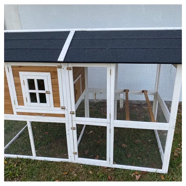 [Storage Shed]Shanae Walk In Chicken Coop with Chicken Run For Up To 8