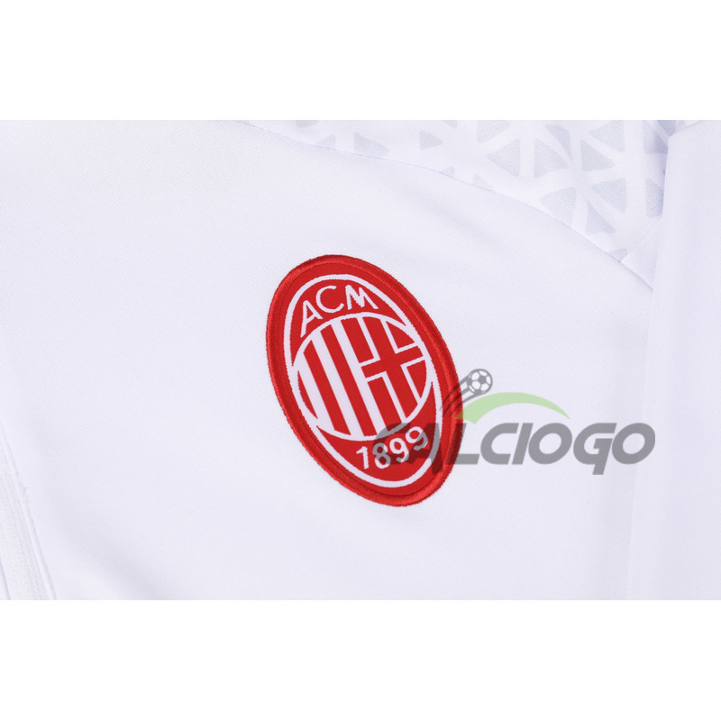 Kit AC Milan Felpa Zips Top Pantaloni 2023-2024 