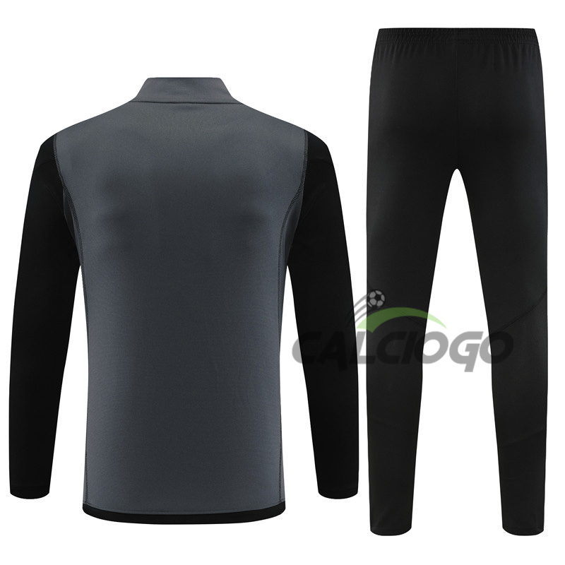 Tuta Calcio Real Madrid Felpa Grigio 2023-2024