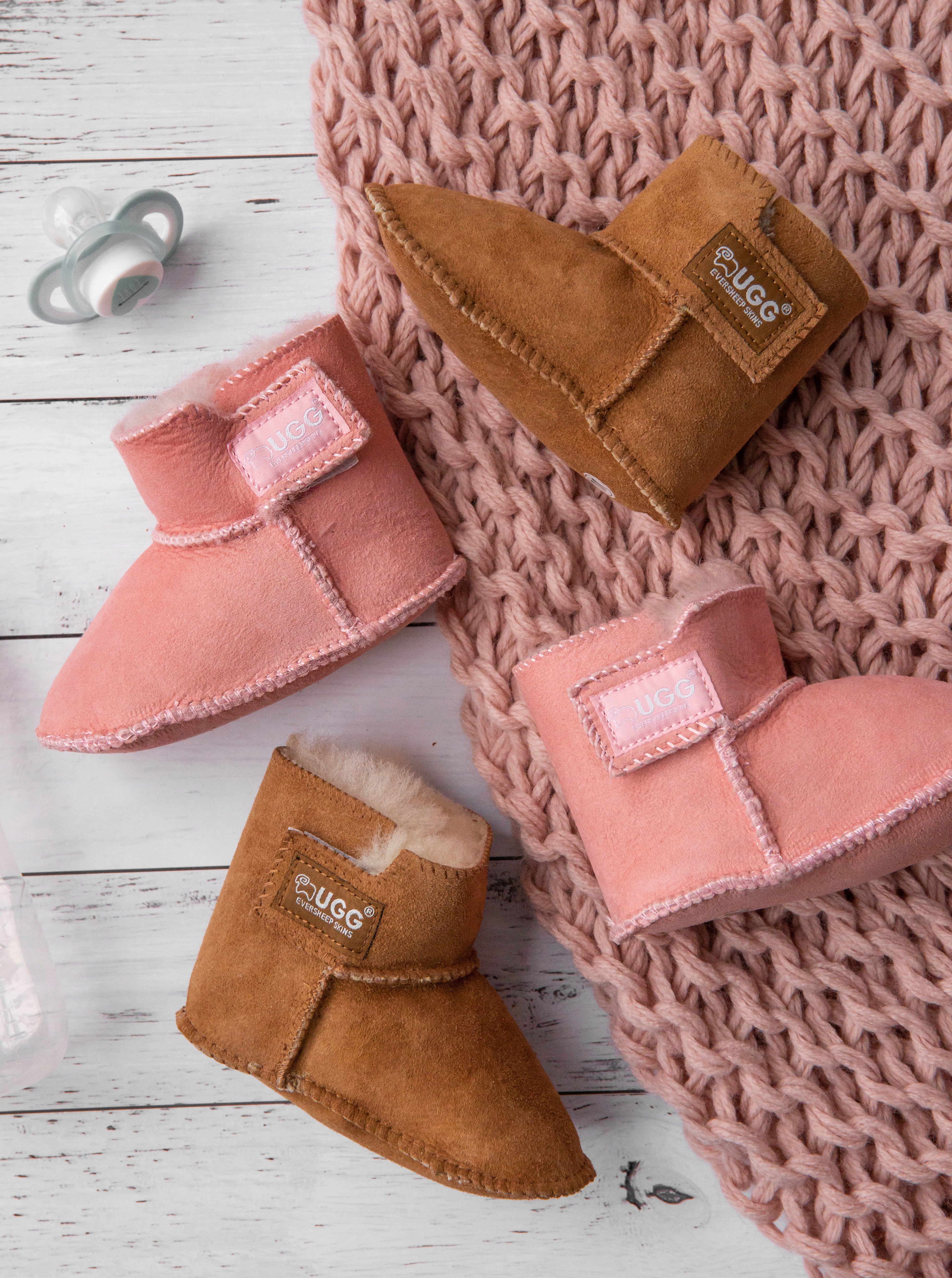 sheepskin baby bootie