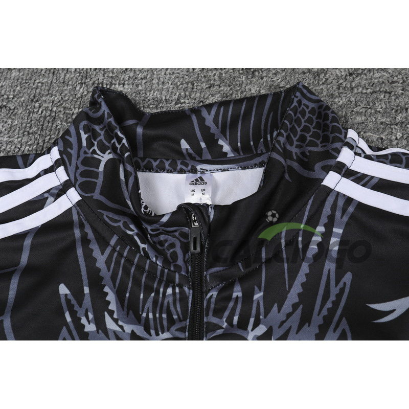 Tuta Calcio Real Madrid Felpa Zips Nero 2023-2024