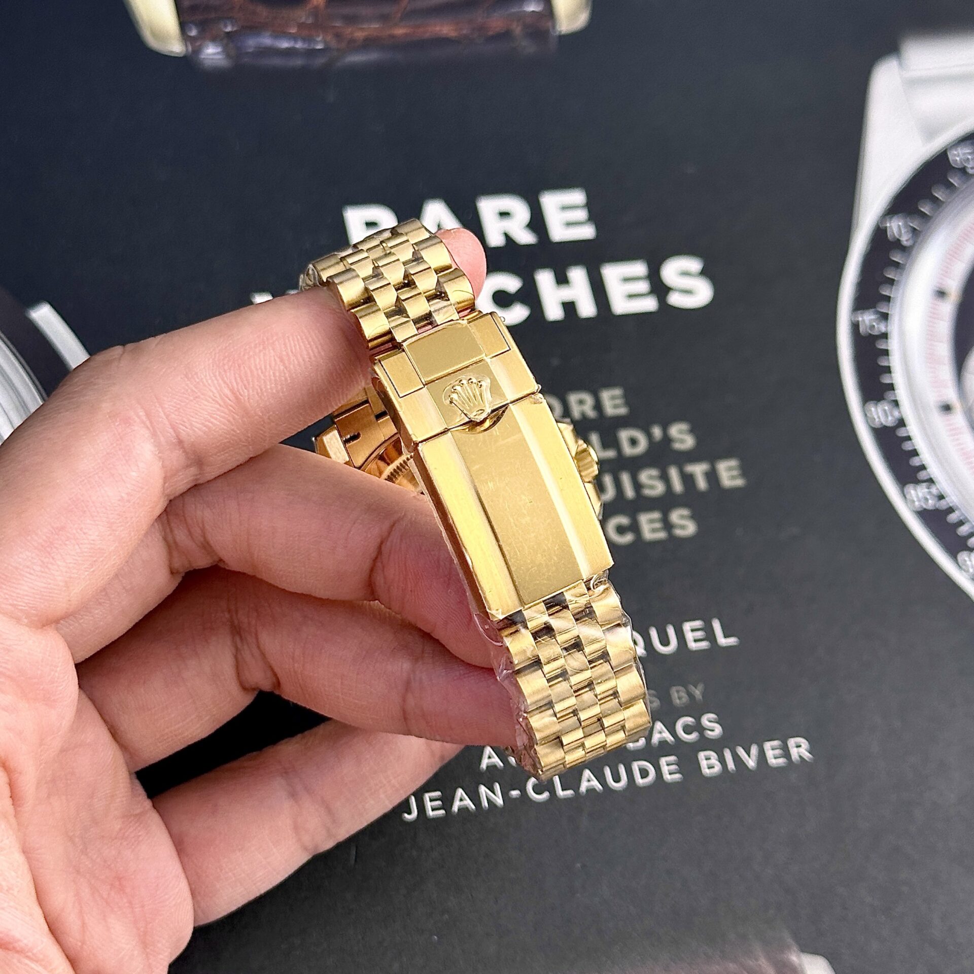GYL Rolex GMT-Master II 126718GRNR-0001 Yellow Gold Black Dial Jubilee 11 Replica Clean Factory 40mm-GYL-GaiYalun