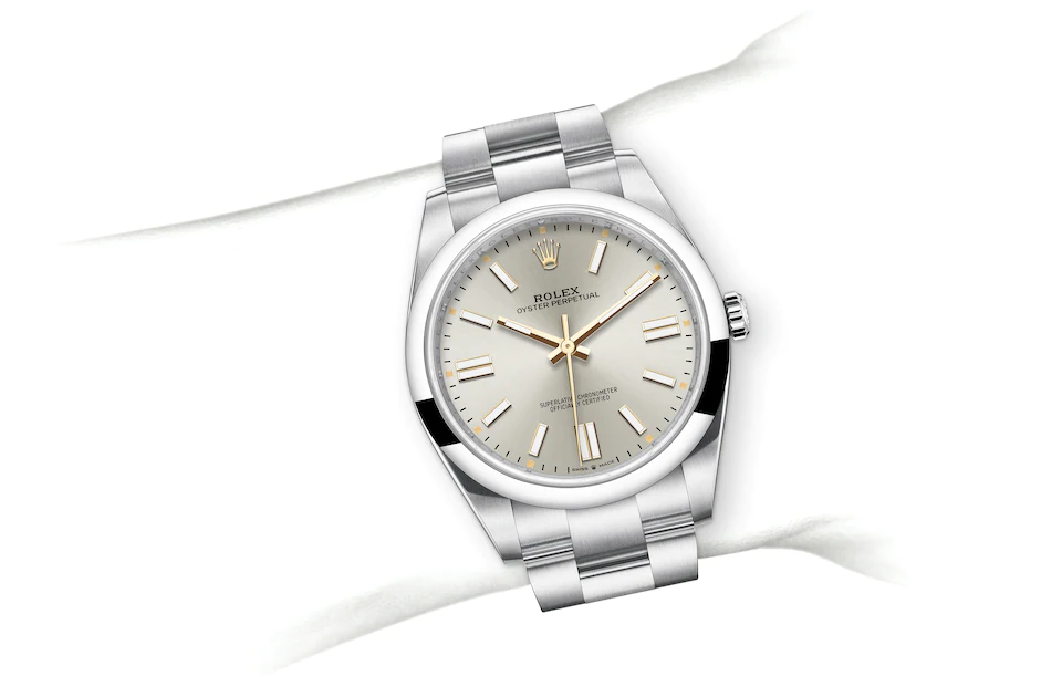 Rolex Oyster Perpetual in Oystersteel M124300-0001 at J. Licht & Sons Rolex Boutique