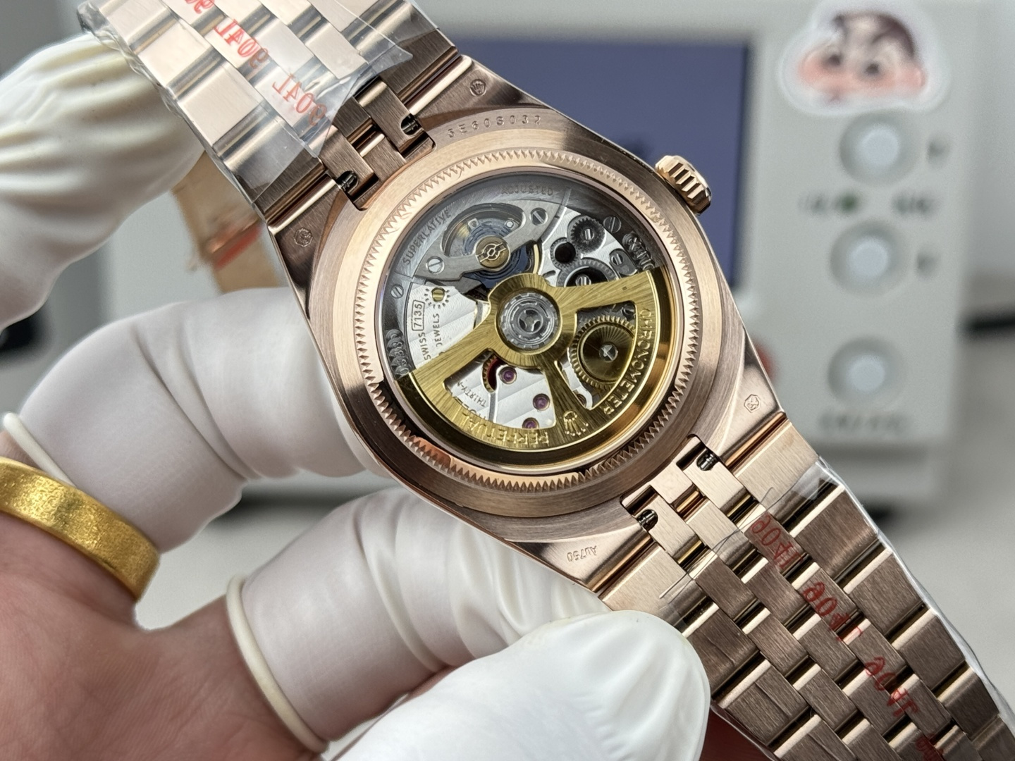 GYL Rolex Land-Dweller 127235-0001 Rose Gold White Honeycomb-Motif Dial Best Replica BPF 36mm-GYL-GaiYalun