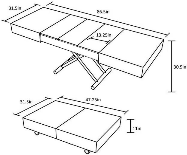 Box Coffee table dim