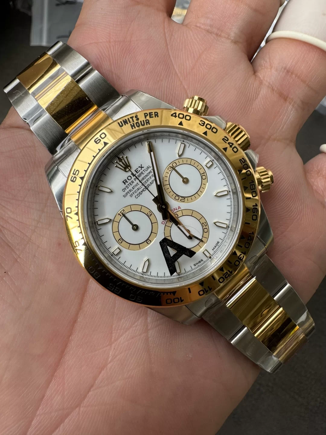 GYL Rolex Cosmograph Daytona Two-Tone Yellow Gold White Dial (126503) 11 Super Clone – DD4131 Movement-GYL-GaiYalun