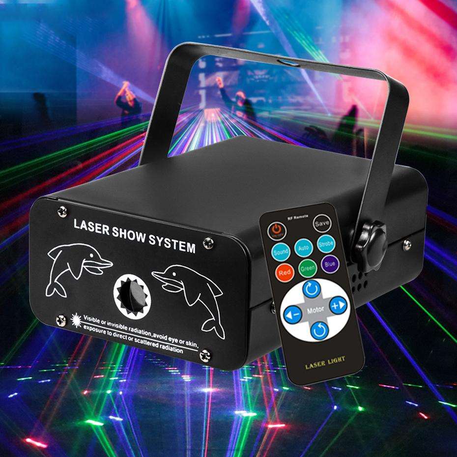 16 Patterns Rgb Laser Projector Dj Disco Stage Lighting Effect