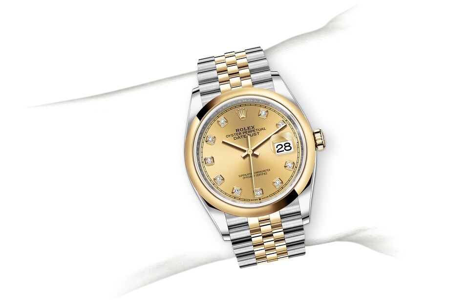 Rolex Datejust in Oystersteel and gold, m126203-0017 | Europe Watch Company
