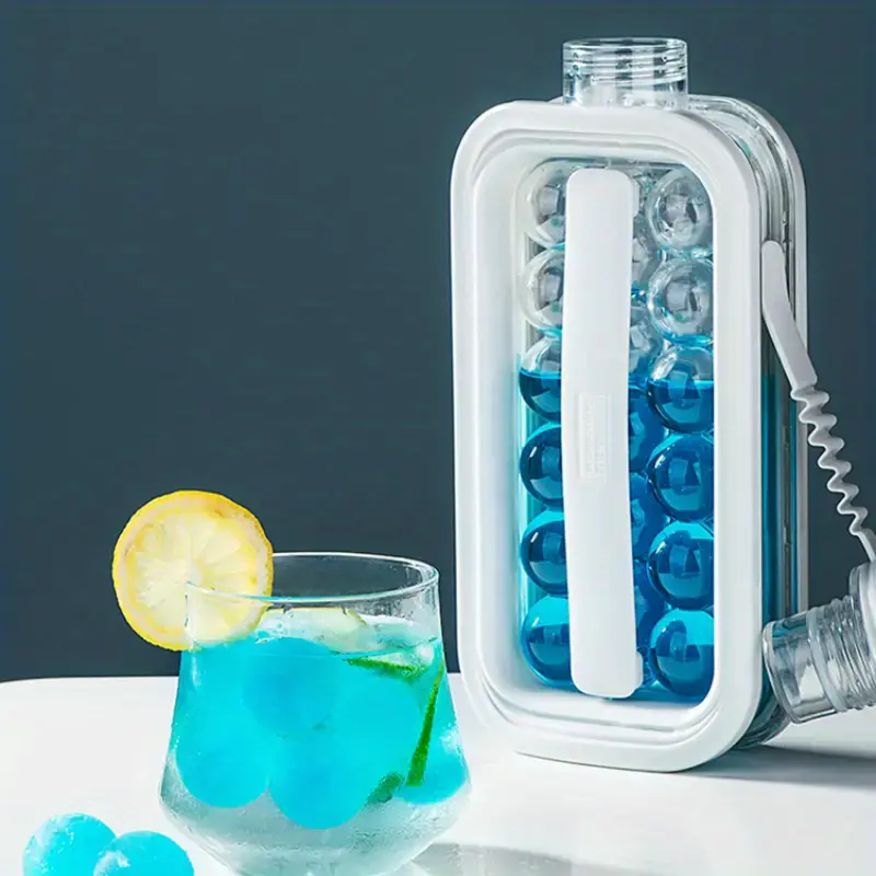 1pc ice ball maker kettle kitchen bar accessories gadgets creative ice cube mold 2 in 1 multifunctional container pot details 1