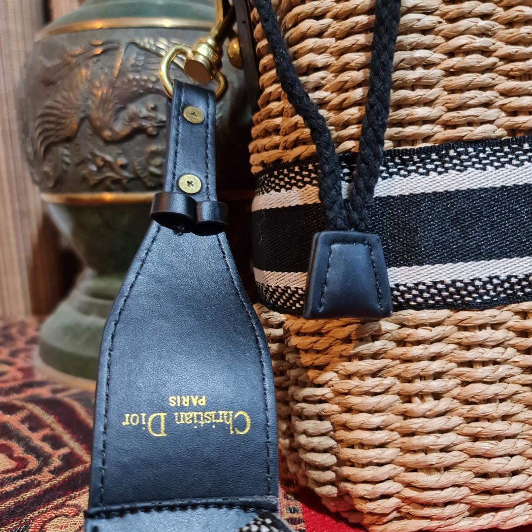 Dior Wicker Basket Bag, Luxury, Bags & Wallets on Carousell