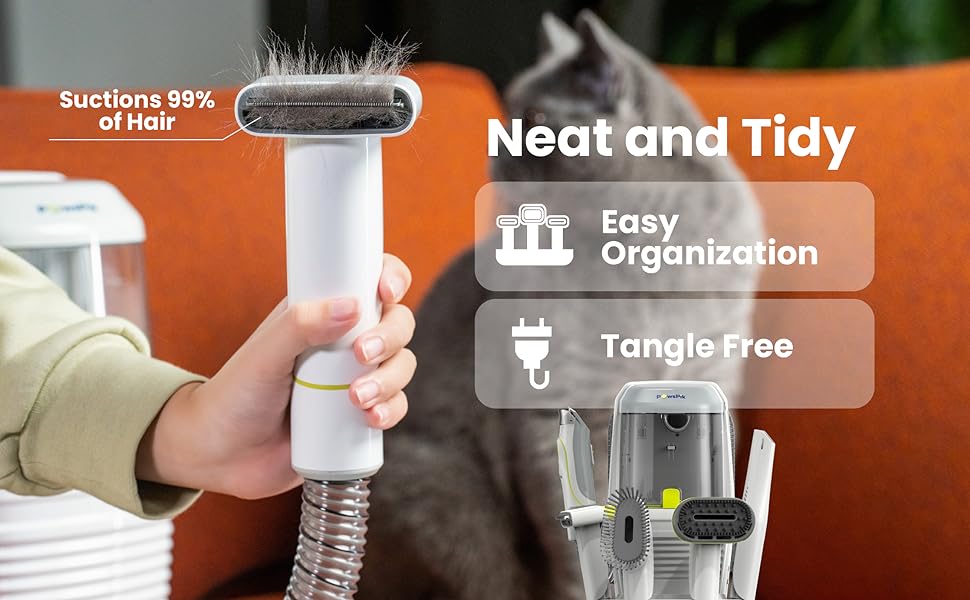 Pet vacuum that suction your small dogs and cats fur. Perfect for dog de-shedding and other pet hair