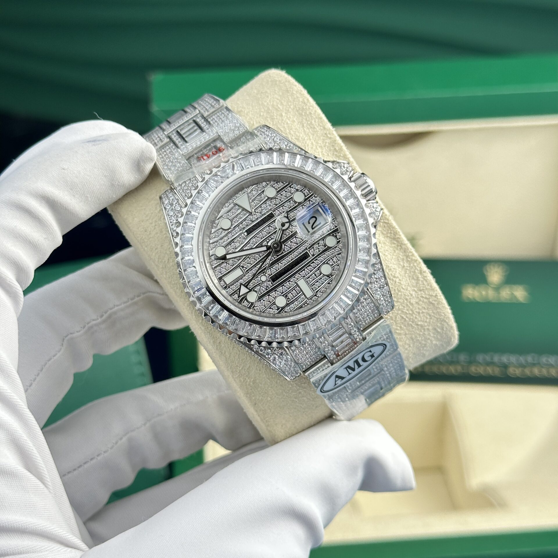 GYL Rolex GMT-Master II “Ice” 116769TBR Diamond Replica AMG Factory 40mm-GYL-GaiYalun