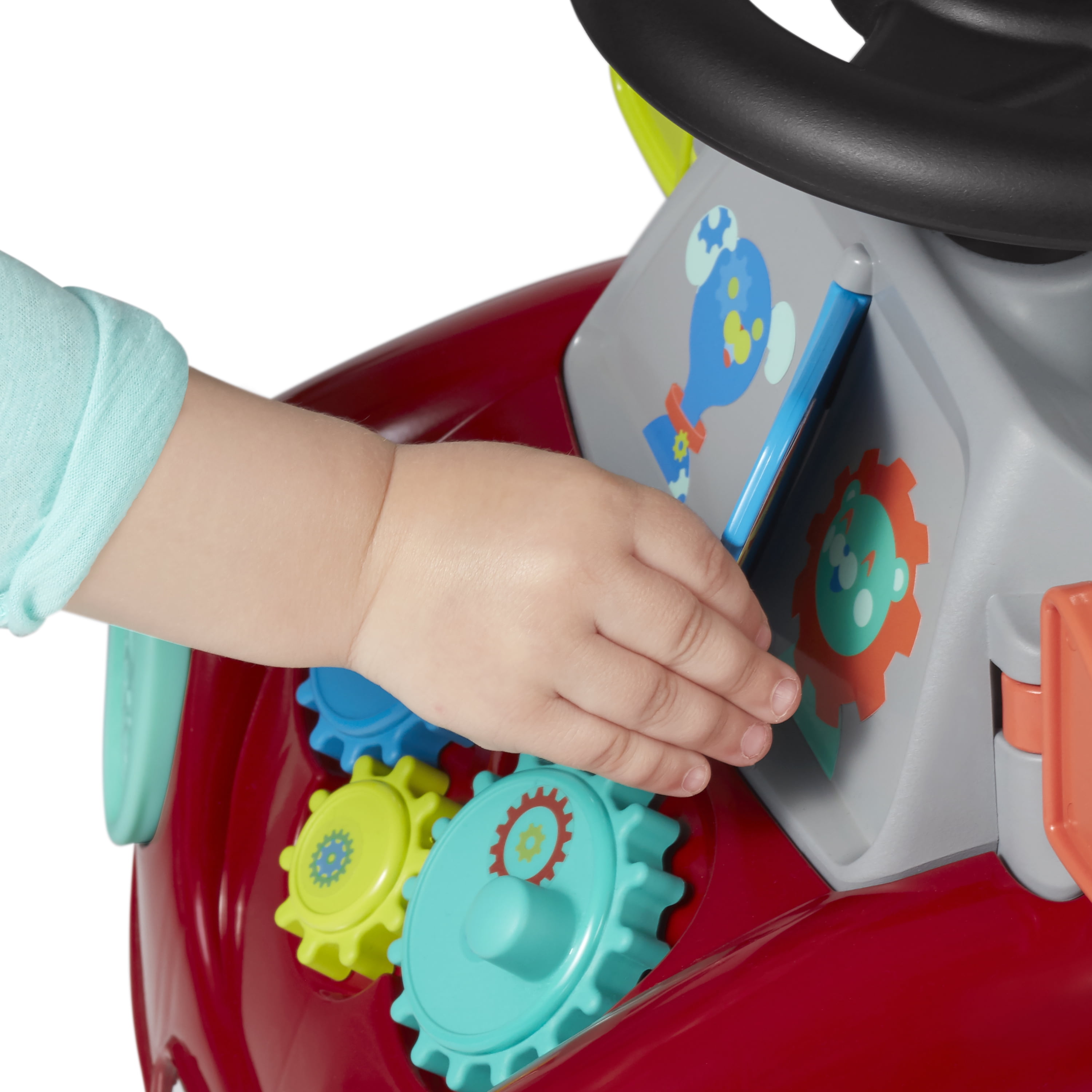 Radio Flyer, Busy Buggy, Ride-on and Push Walker, Red - 3