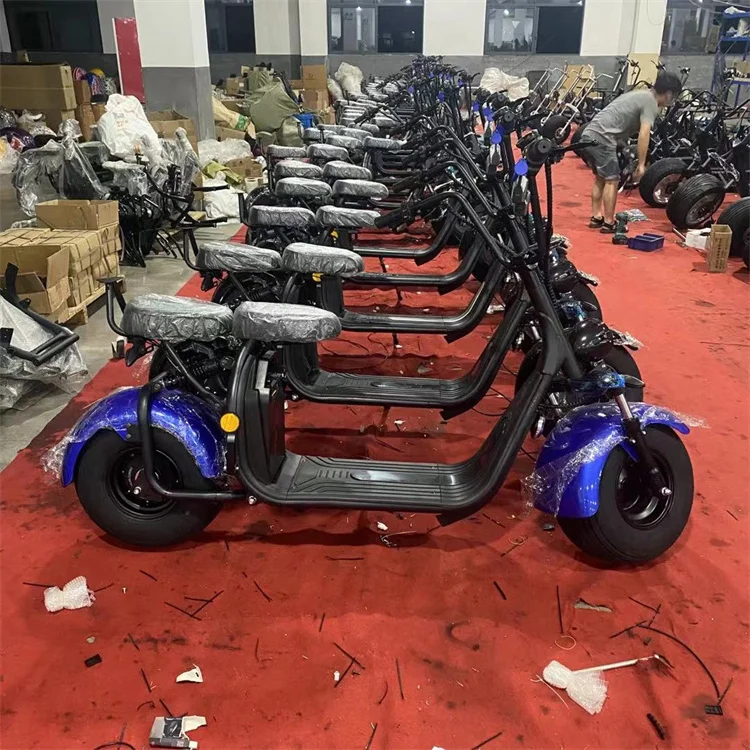 Three Wheel 2000W Chopper Big Battery Trike Model M3 Fast Speed Electric Scooters Adult Citycoco