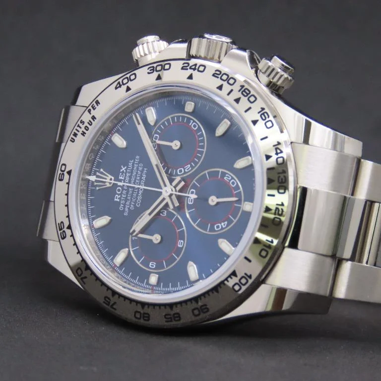 全新錶#Rolex #116509 18K白金Daytona 藍面M116509-0071 #xmascollection21, 名牌, 手錶-  Carousell