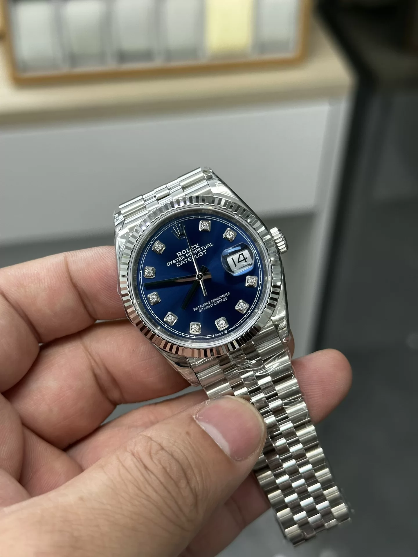 GYL Rolex Datejust 36mm Sunburst Blue Diamond Dial Jubilee Bracelet (126234) 11 Super Clone – DD3235 Movement-GYL-GaiYalun
