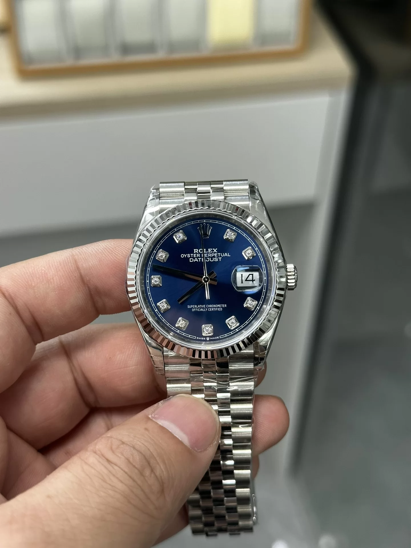 GYL Rolex Datejust 36mm Sunburst Blue Diamond Dial Jubilee Bracelet (126234) 11 Super Clone – DD3235 Movement-GYL-GaiYalun