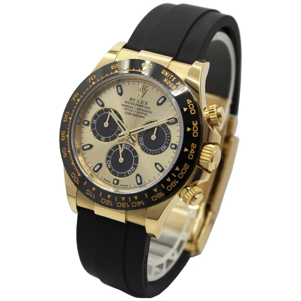 Rolex Cosmograph Daytona Oysterflex 116518LN (Gold Dial) | Chronofinder.com  – Chronofinder Ltd