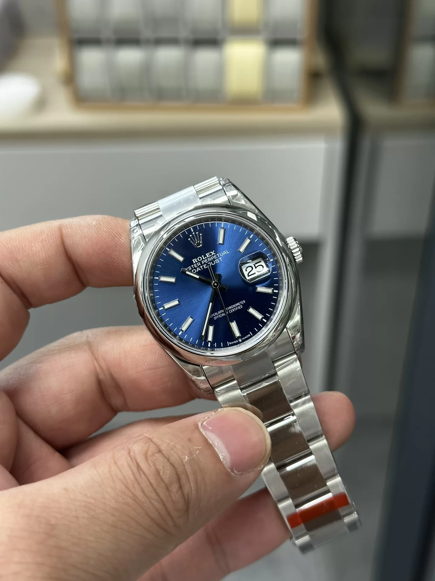GYL Rolex Datejust 36mm Sunburst Blue Dial Smooth Bezel Oyster Bracelet (126200) 11 Super Clone – DD3235 Movement-GYL-GaiYalun