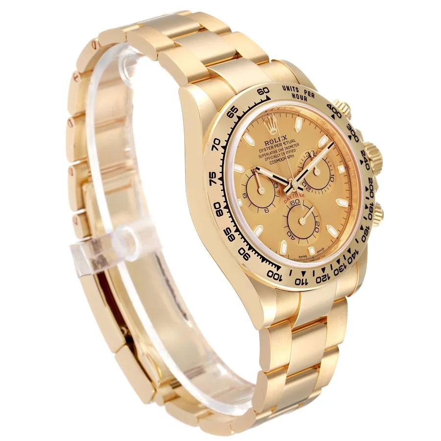 Rolex Daytona Yellow Gold Champagne Dial Mens Watch 116508 Box Card |  SwissWatchExpo