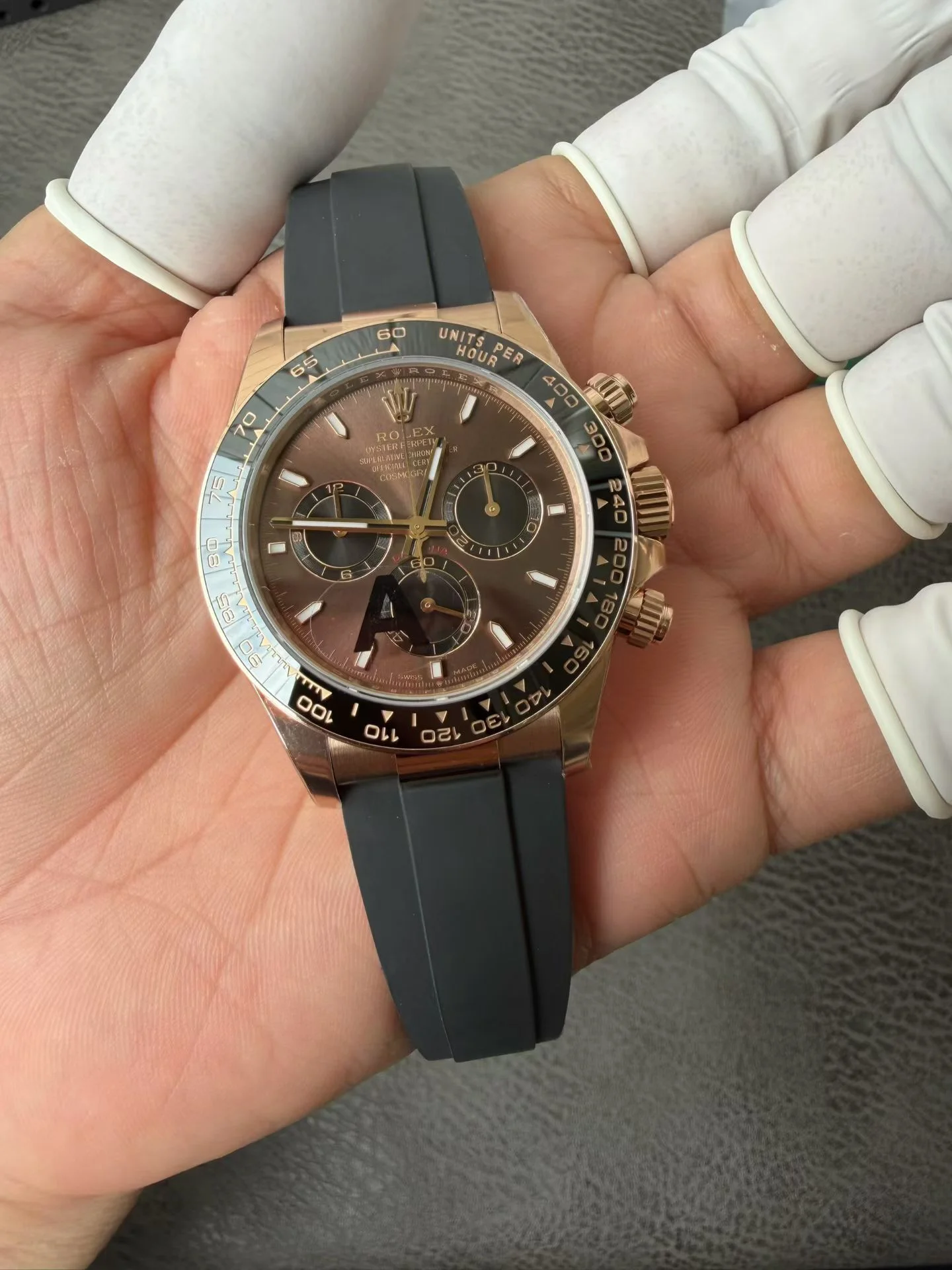 GYL Rolex Daytona 40mm Everose Gold Chocolate Dial Rubber Strap (126515LN) 11 Super Clone – DD4131 Movement-GYL-GaiYalun