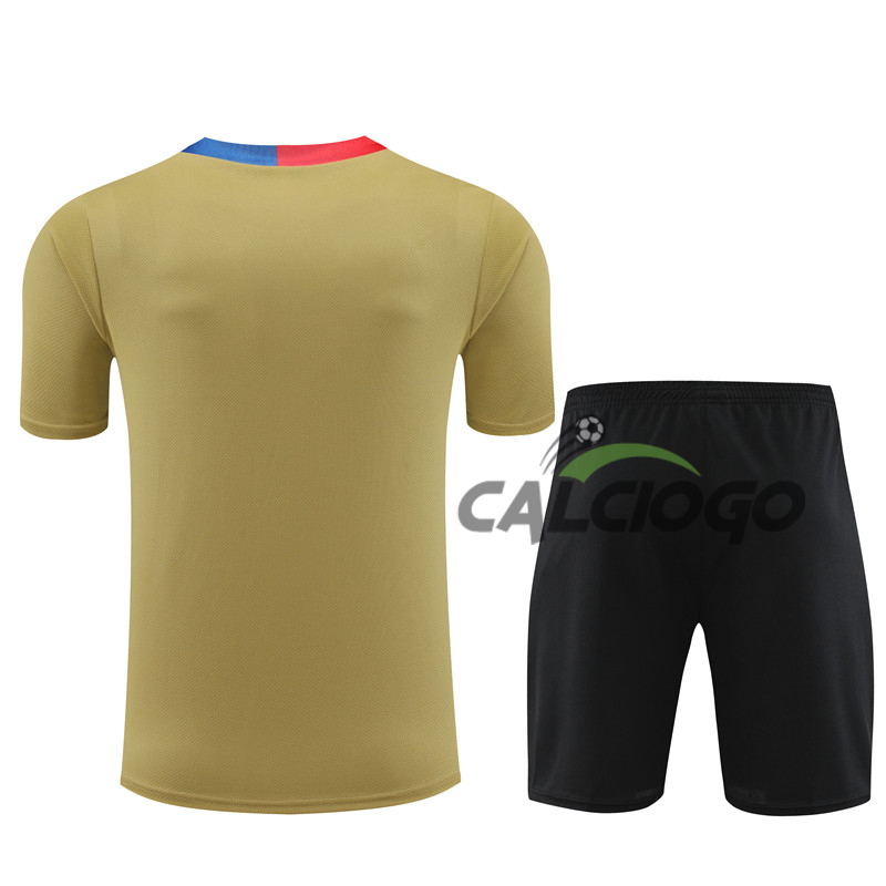 Kit Maglia FC Barcellona Oro Jersey 2024-2025