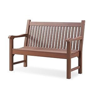 Brown Outdoor Bench