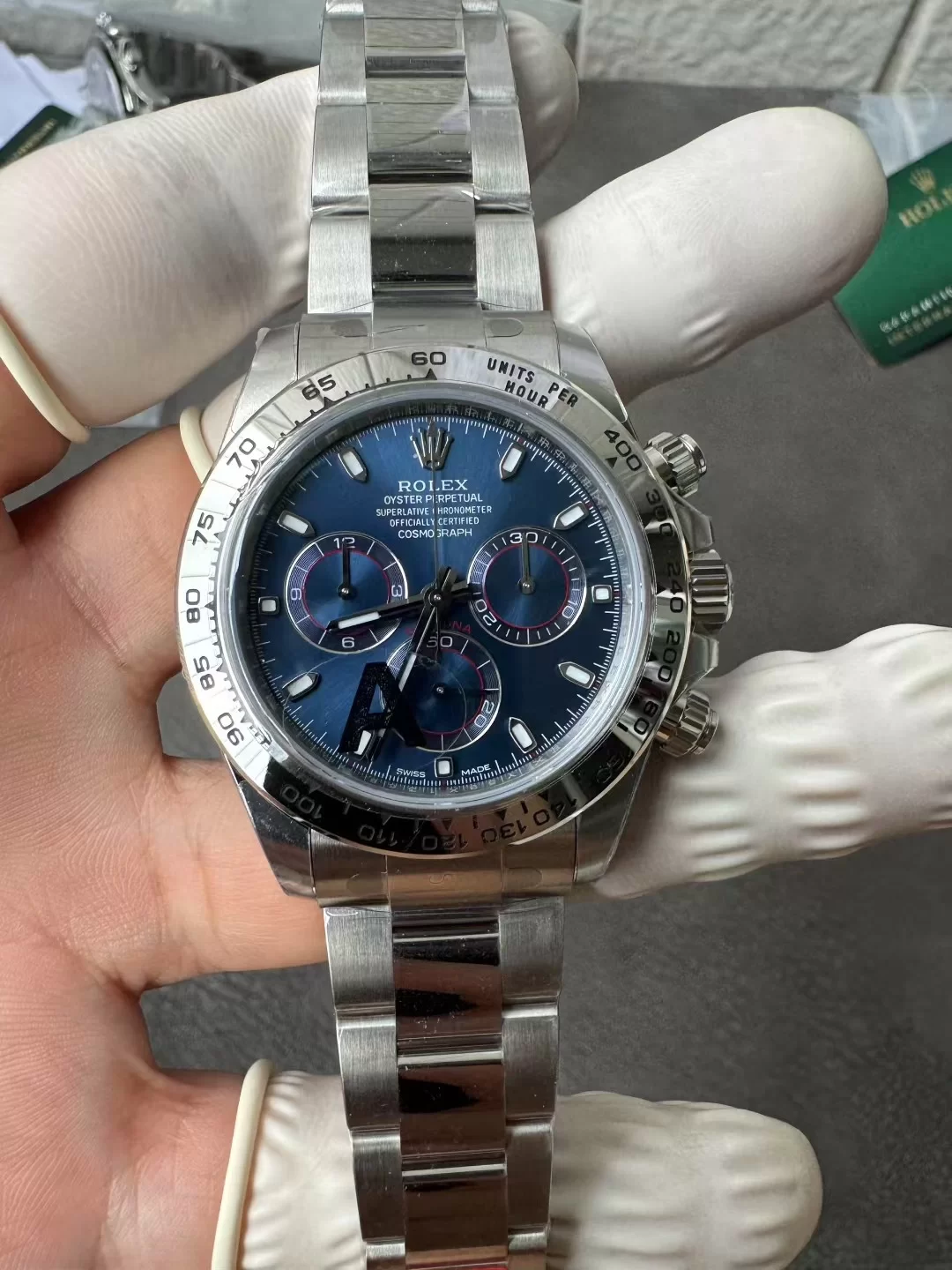 GYL Rolex Cosmograph Daytona White Gold Blue Dial (116509) 11 Super Clone – DD4130 Movement-GYL-GaiYalun