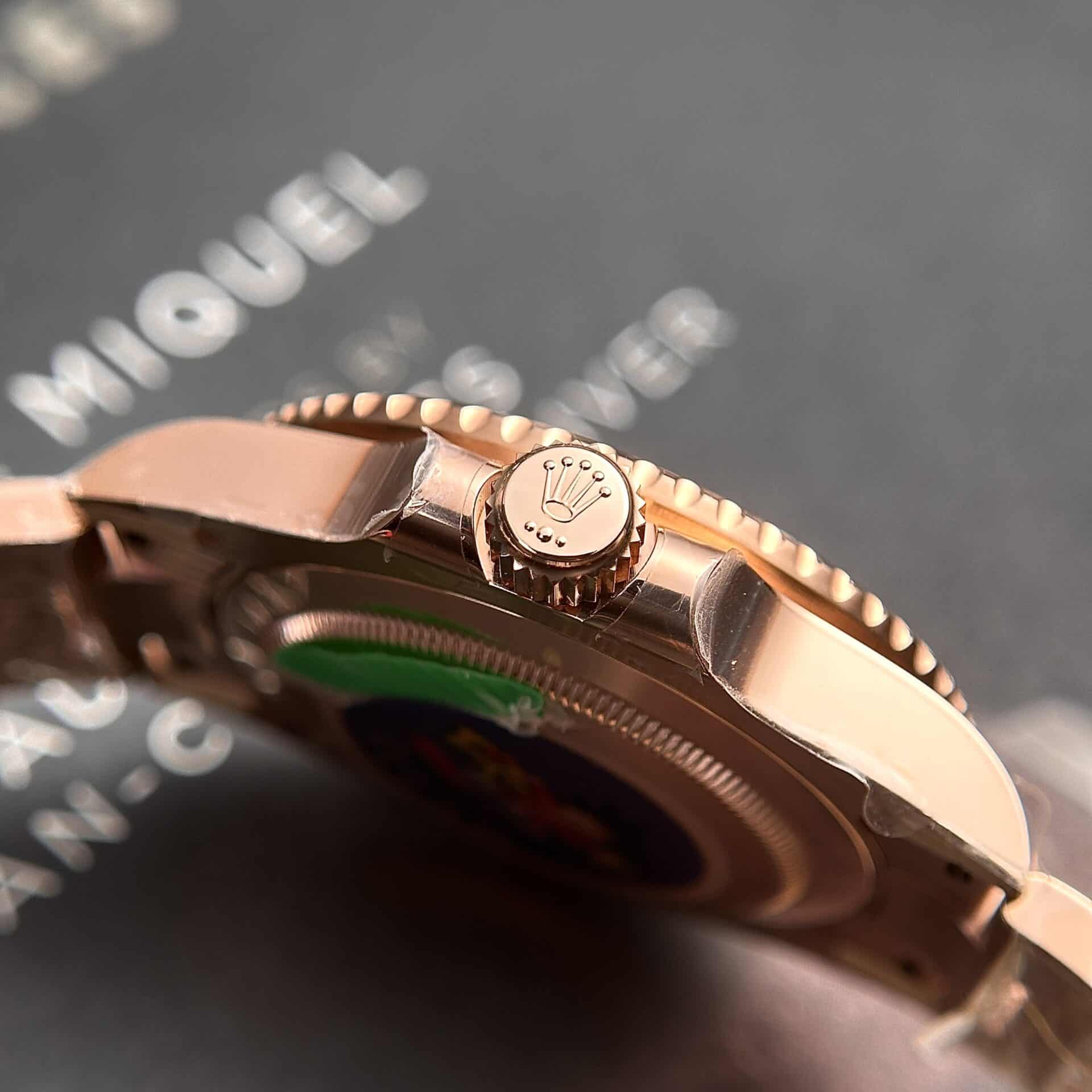 GYL Rolex GMT-Master II Root Beer Rose Gold Black Dial Top Quality Replica Clean Factory 40mm-GYL-GaiYalun